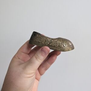 Vintage Brass shoe ashtray